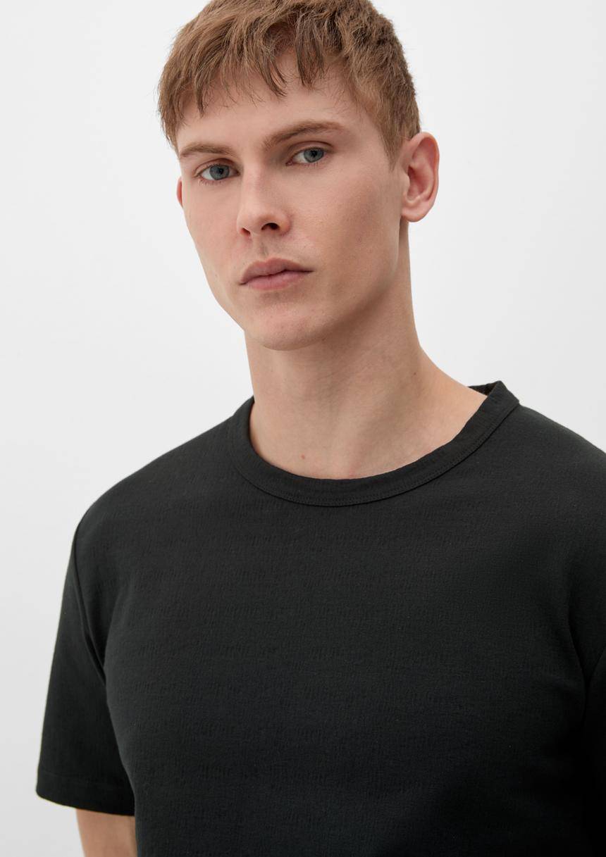 S.Oliver T-Shirt Aus Seersucker