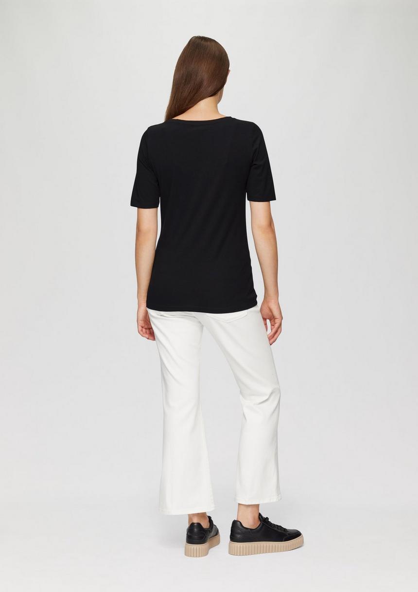 S.Oliver T-Shirt Im Slim Fit Mit Glitzer-Print