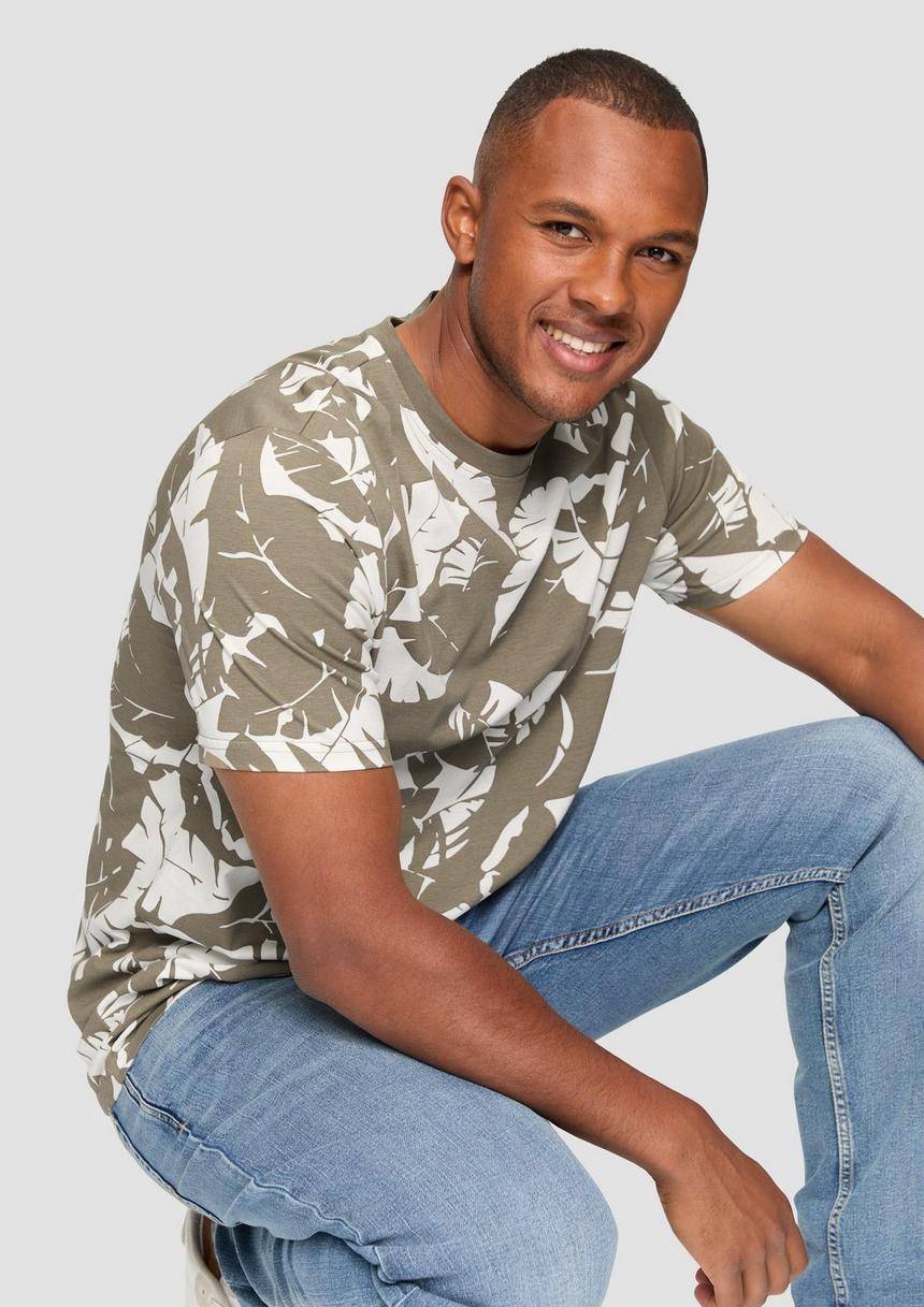 S.Oliver T-Shirt Mit All-over-Print