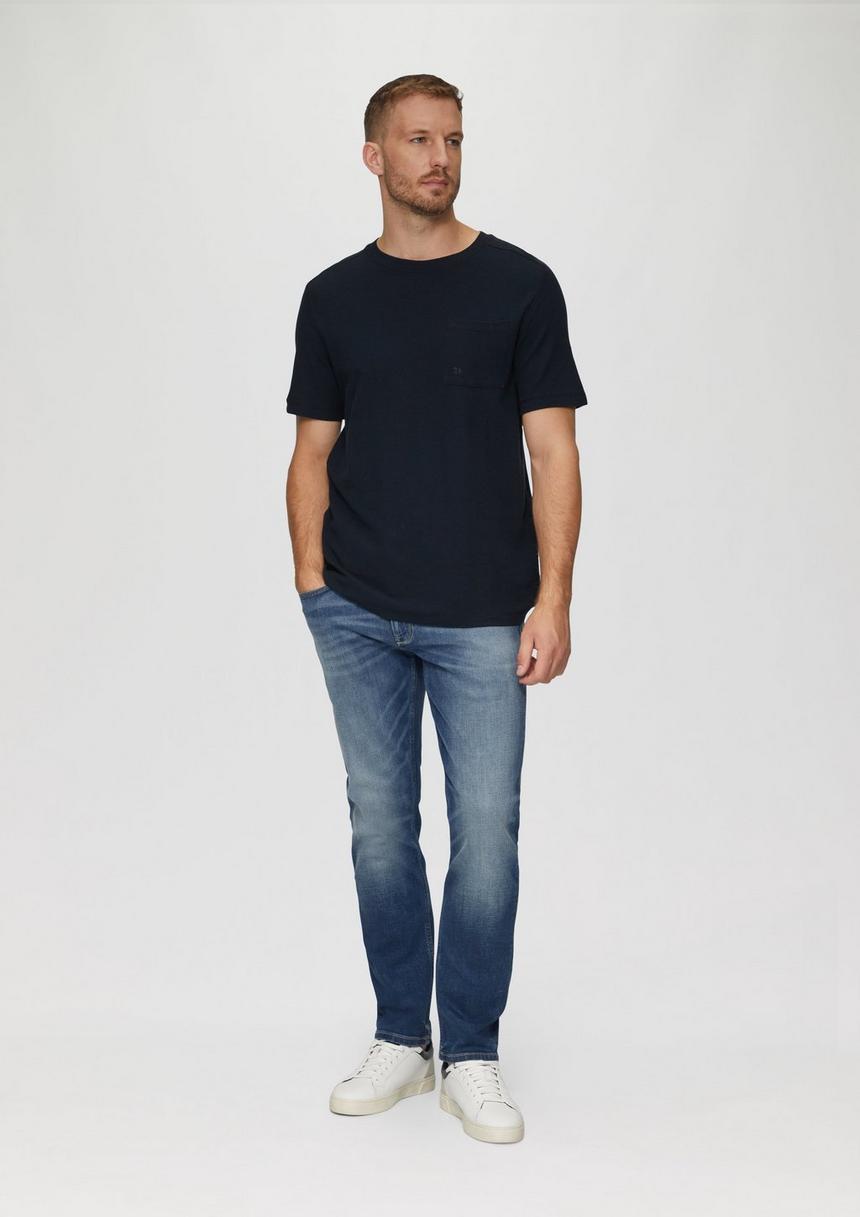 S.Oliver T-Shirt Mit Brusttasche Aus Waffeljersey