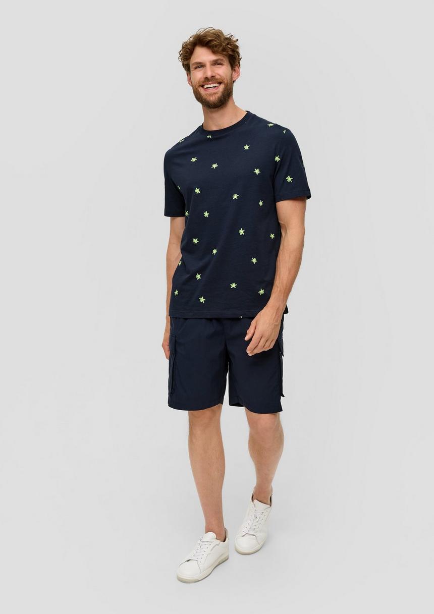 S.Oliver T-Shirt Mit Crew Neck Und All-over-Print
