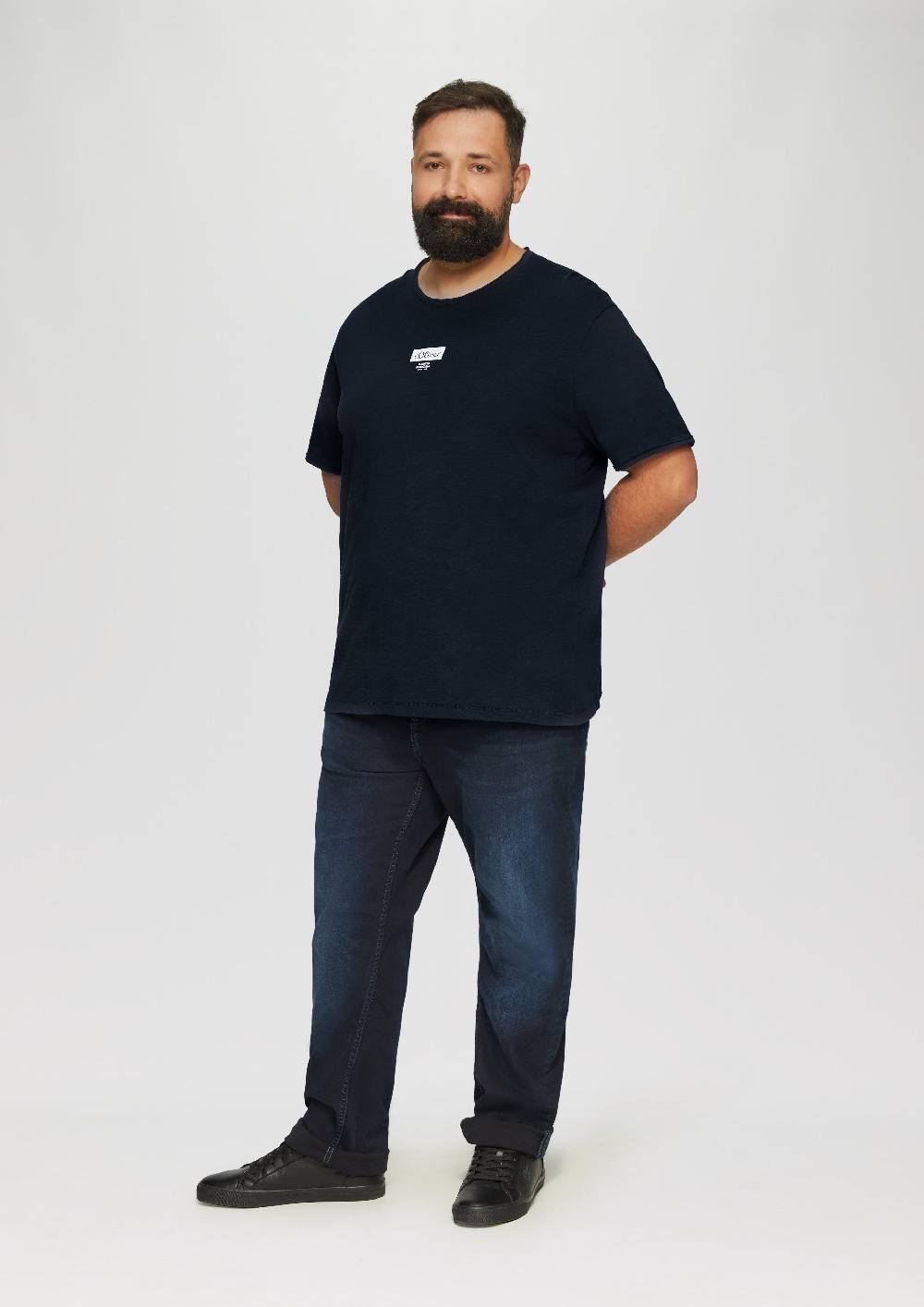 S.Oliver T-Shirt Mit Flammgarnstruktur