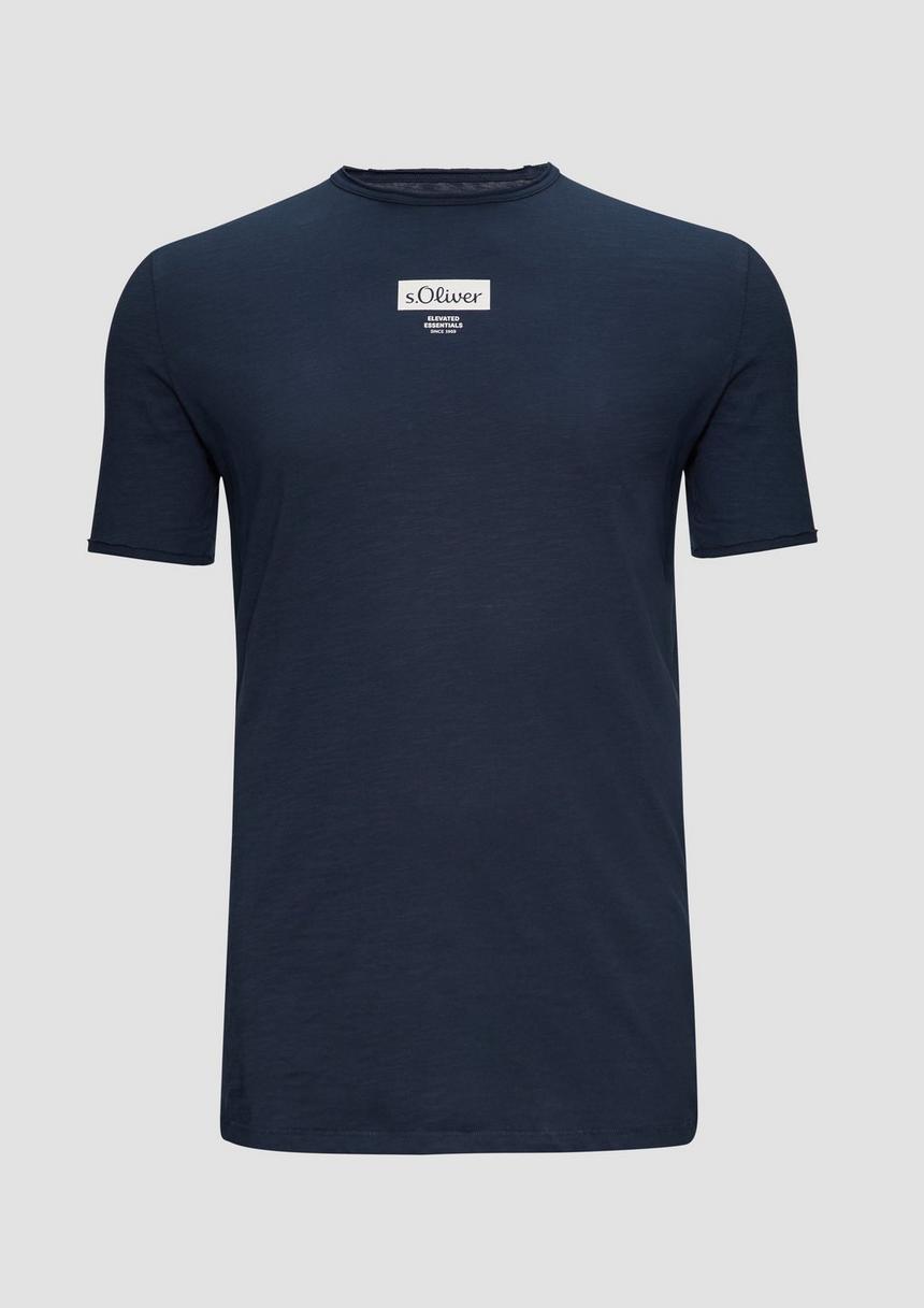 S.Oliver T-Shirt mit Flammgarnstruktur