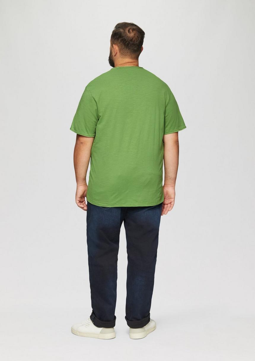 S.Oliver T-Shirt Mit Flammgarnstruktur