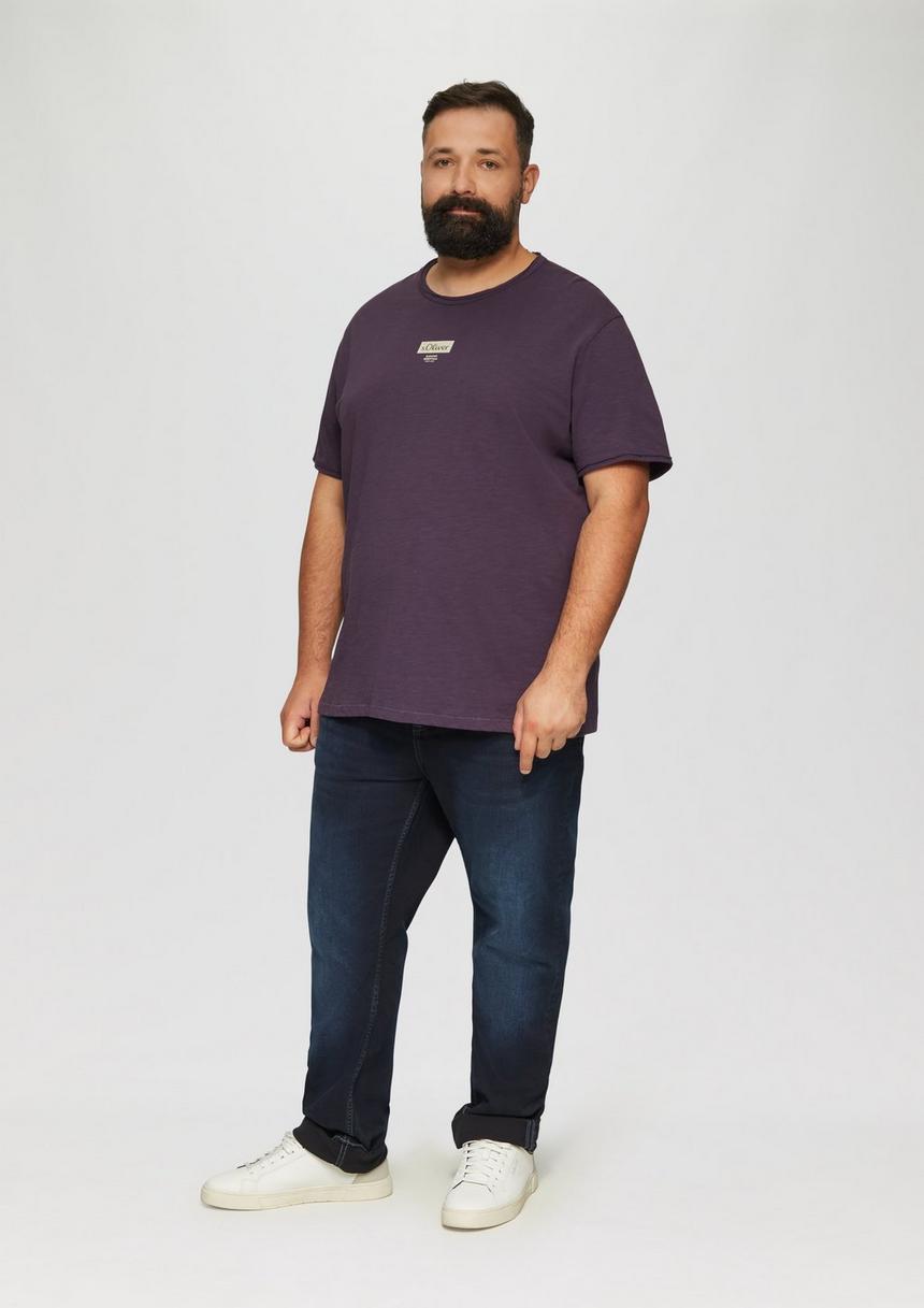 S.Oliver T-Shirt Mit Flammgarnstruktur
