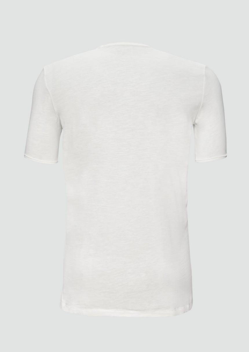 S.Oliver T-Shirt Mit Flammgarnstruktur