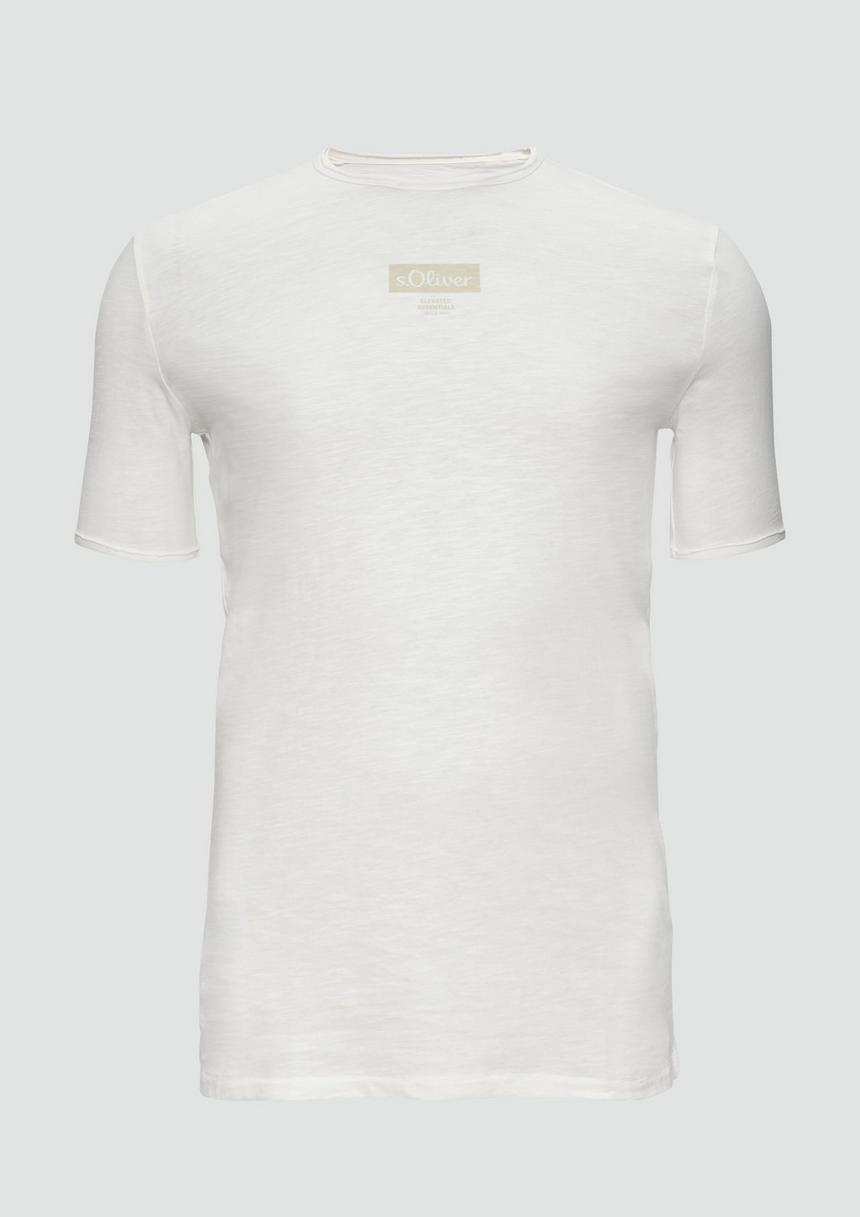 S.Oliver T-Shirt mit Flammgarnstruktur