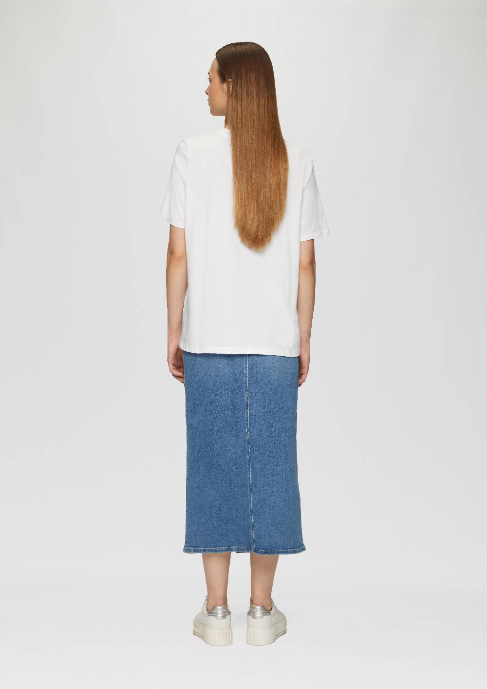 S.Oliver T-Shirt Mit Frontprint Und Glitzer-Detail