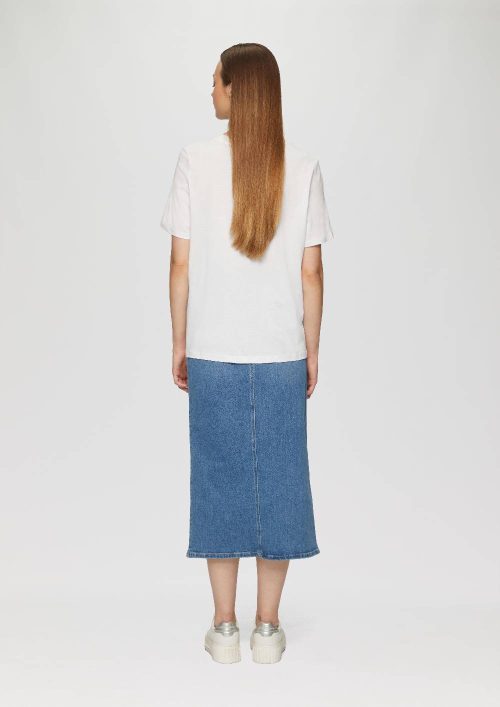 S.Oliver T-Shirt Mit Frontprint Und Glitzer-Detail