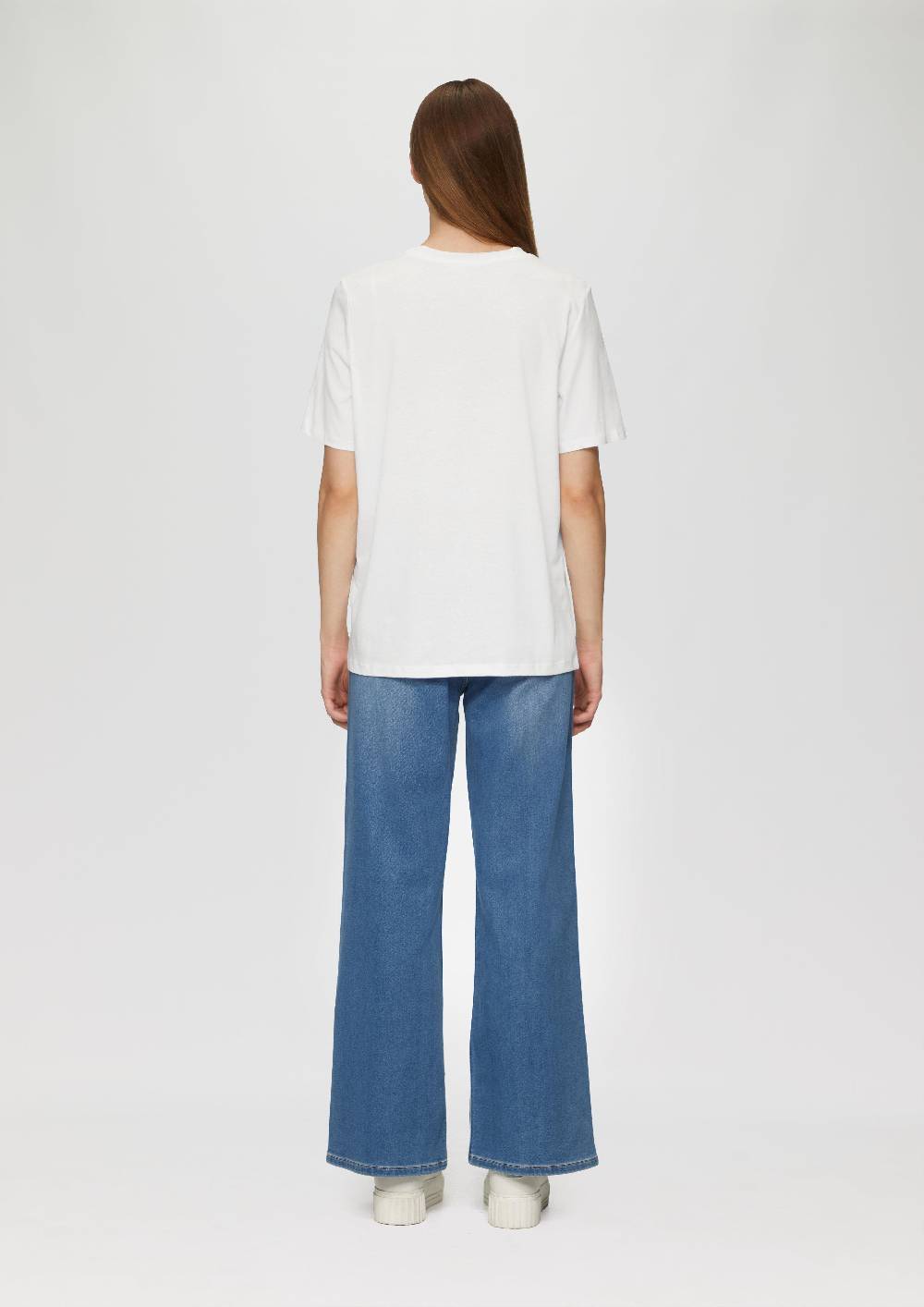 S.Oliver T-Shirt Mit Frontprint Und Glitzer-Detail