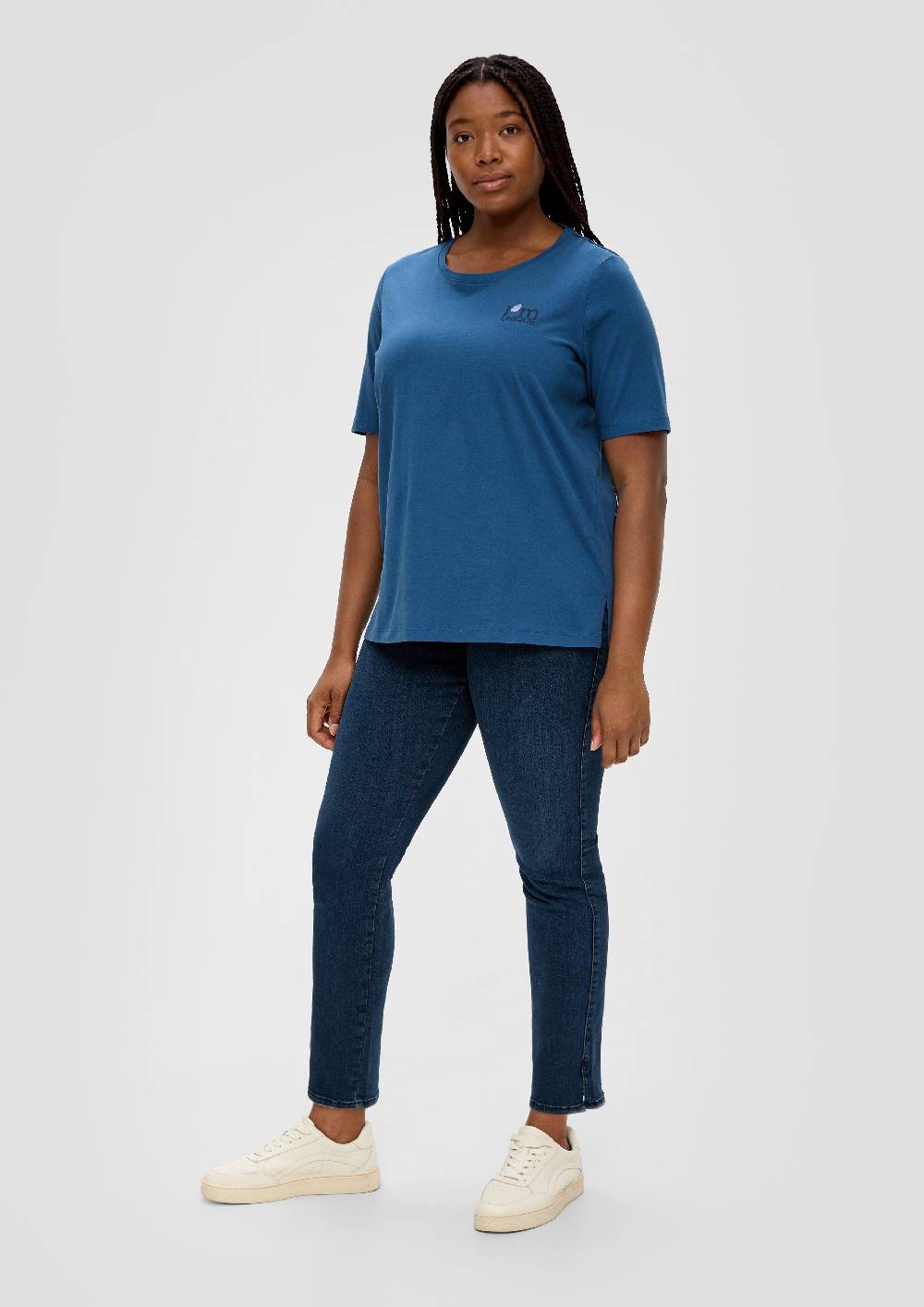 S.Oliver T-Shirt Mit Gummiertem Print