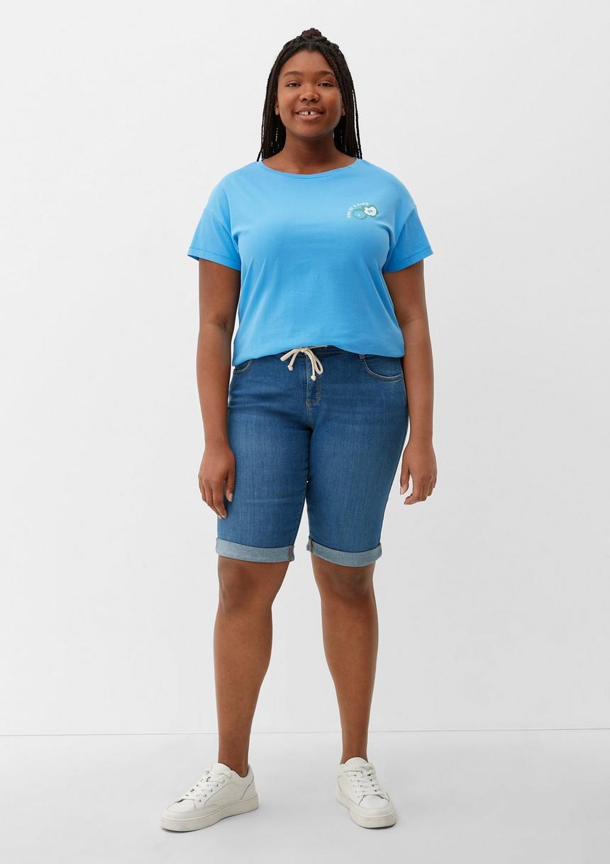 S.Oliver T-Shirt Mit Gummiertem Print