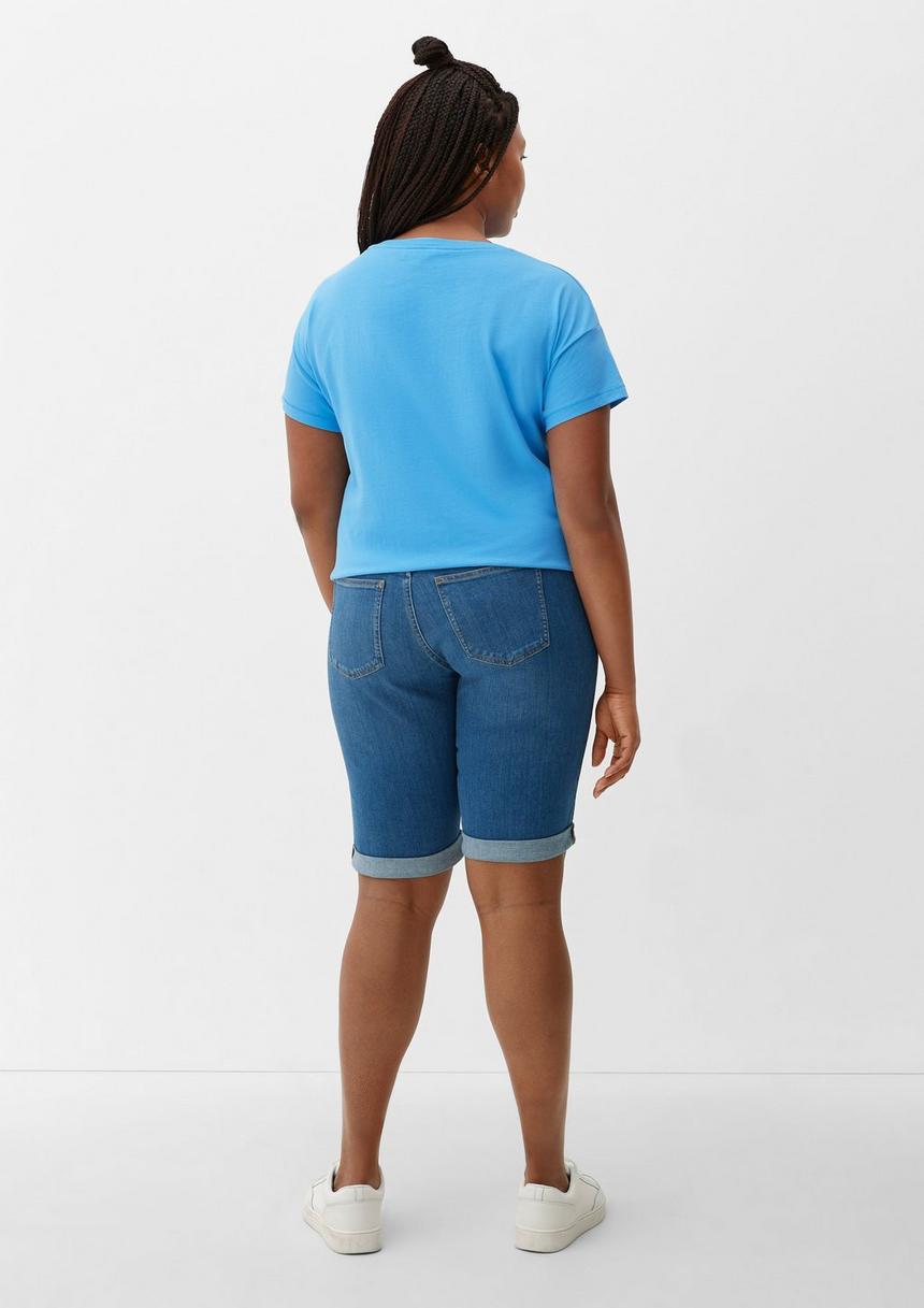 S.Oliver T-Shirt Mit Gummiertem Print
