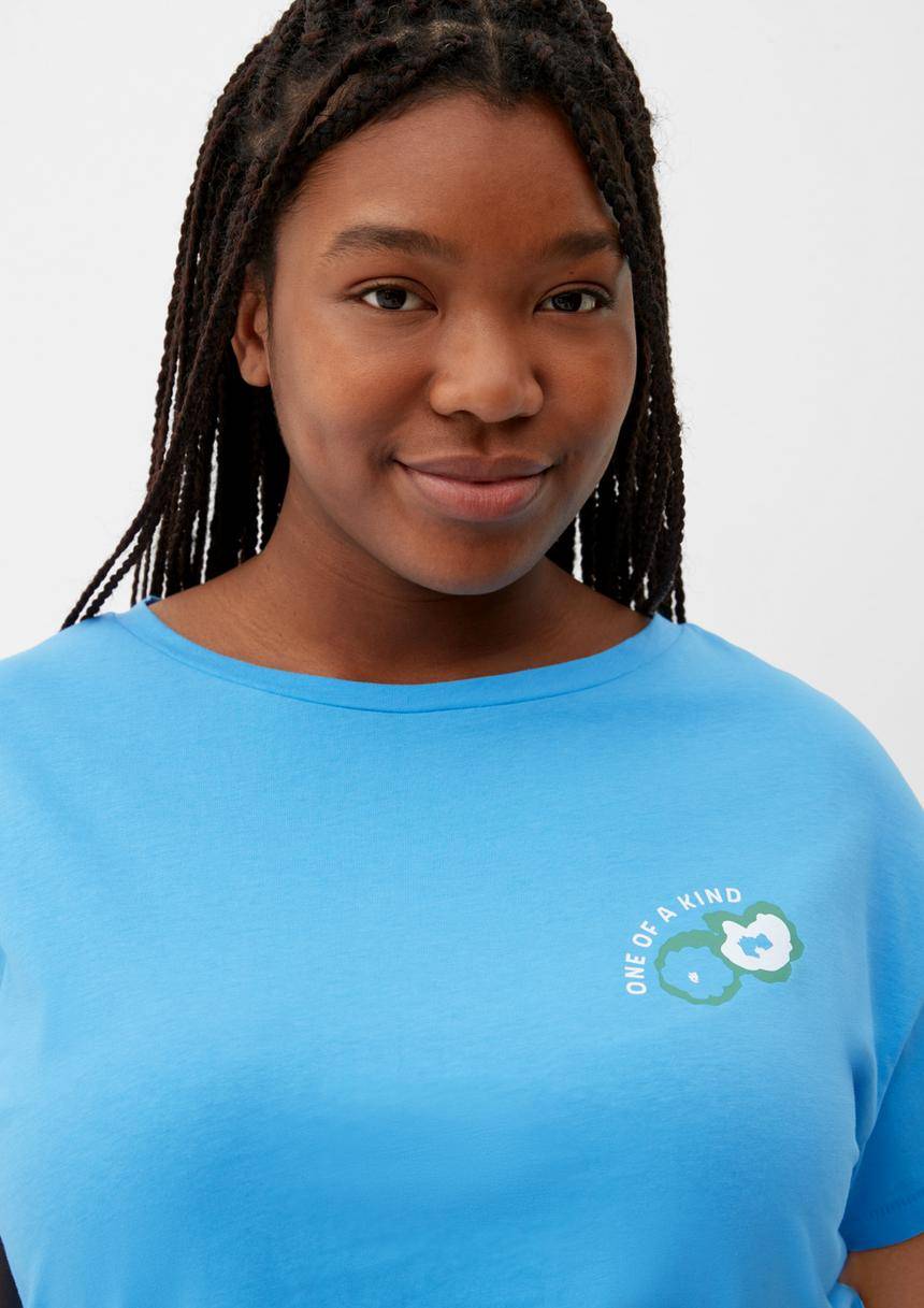 S.Oliver T-Shirt Mit Gummiertem Print