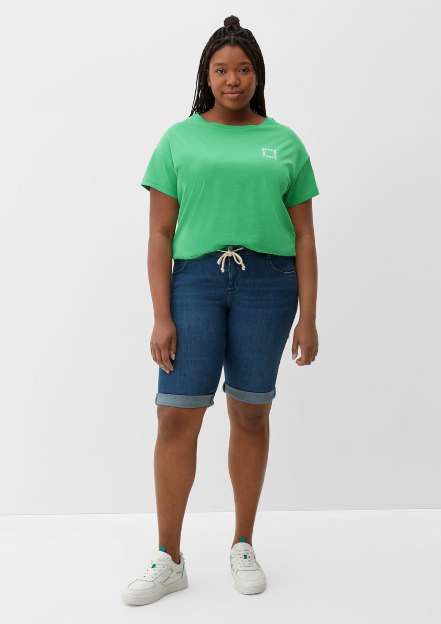 S.Oliver T-Shirt Mit Gummiertem Print