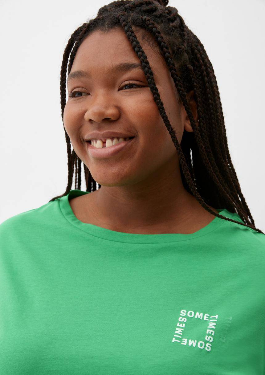 S.Oliver T-Shirt Mit Gummiertem Print