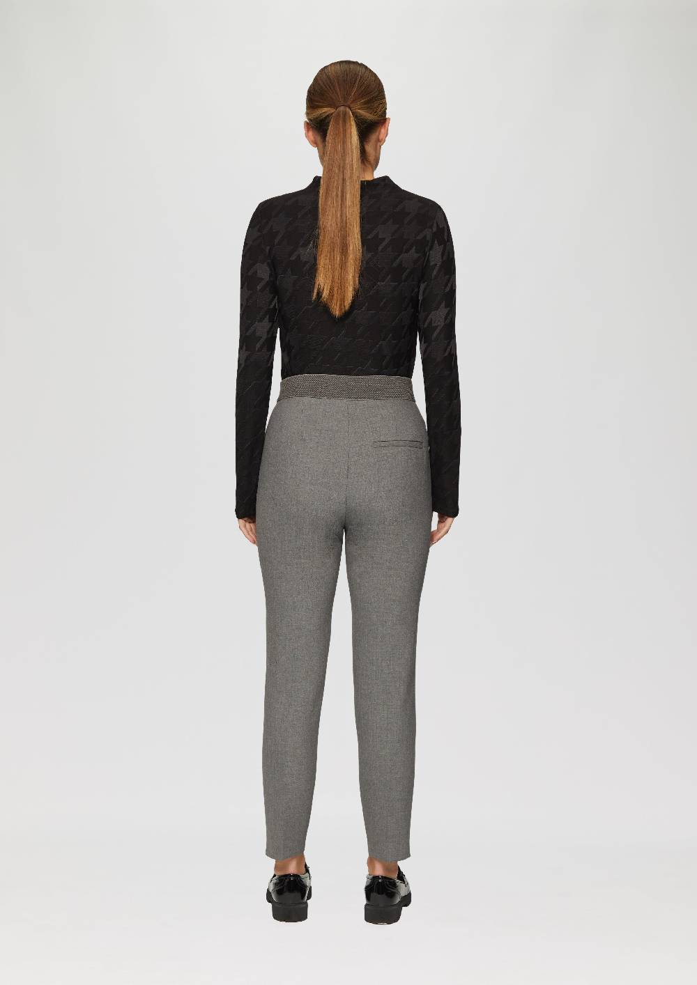 S.Oliver T-Shirt Mit Hahnentrittmuster