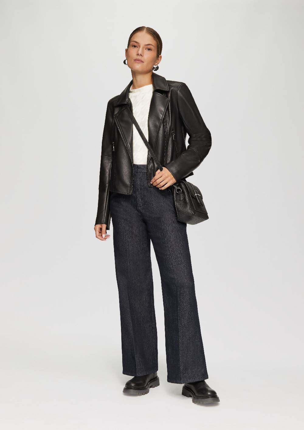 S.Oliver T-Shirt Mit Hahnentrittmuster