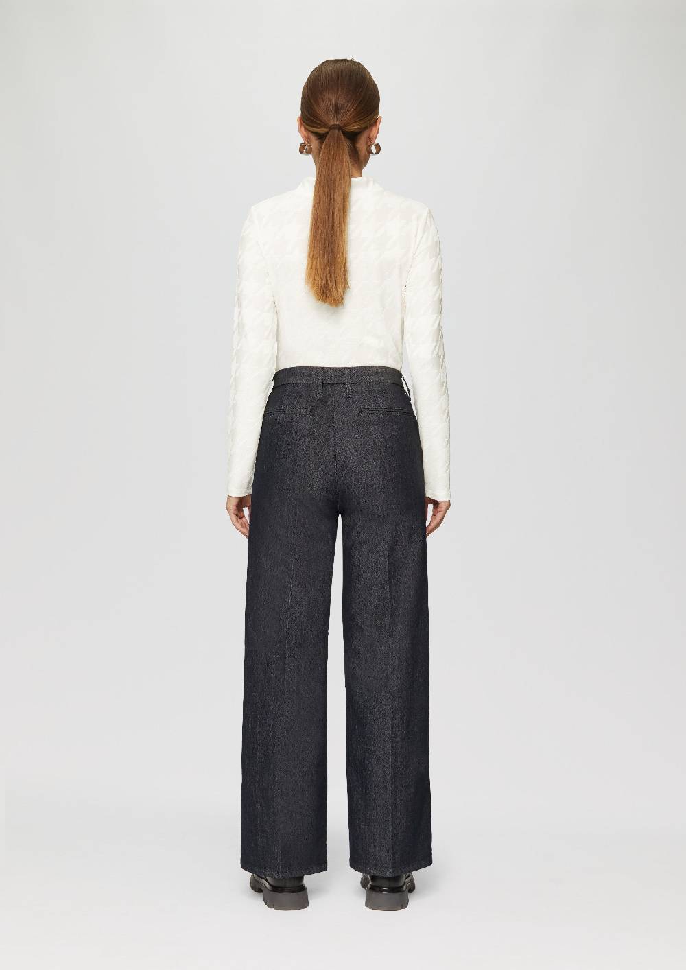 S.Oliver T-Shirt Mit Hahnentrittmuster