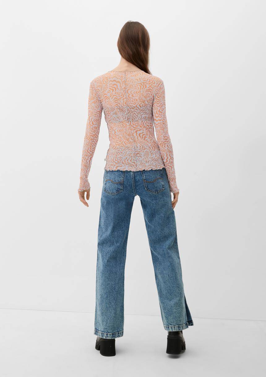 S.Oliver T-Shirt Mit Inside Out-Effekt