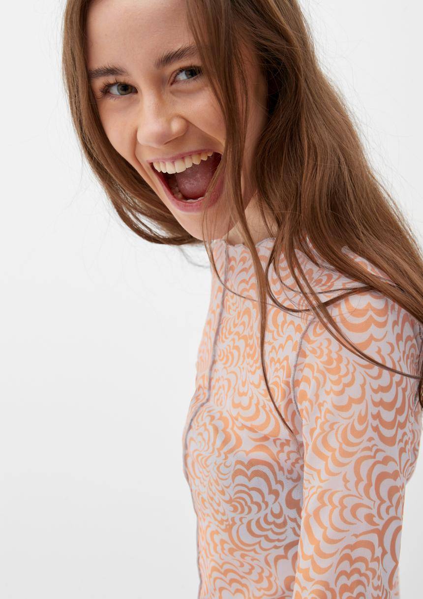 S.Oliver T-Shirt Mit Inside Out-Effekt