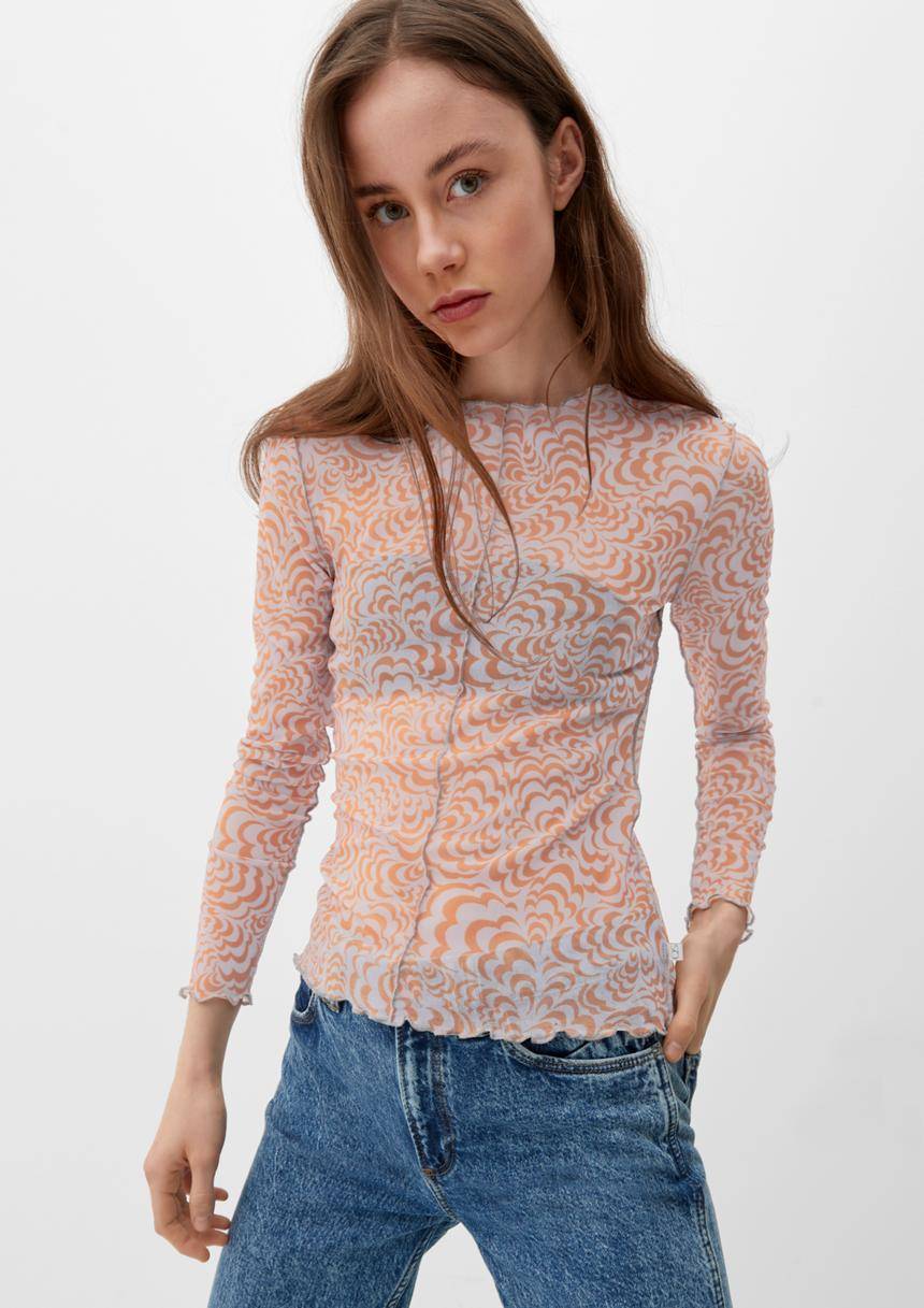 S.Oliver T-Shirt mit Inside Out-Effekt