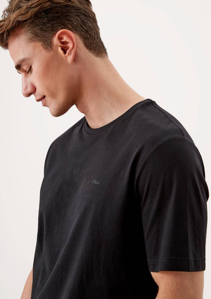 S.Oliver T-Shirt Mit Kleinem Logo-Print
