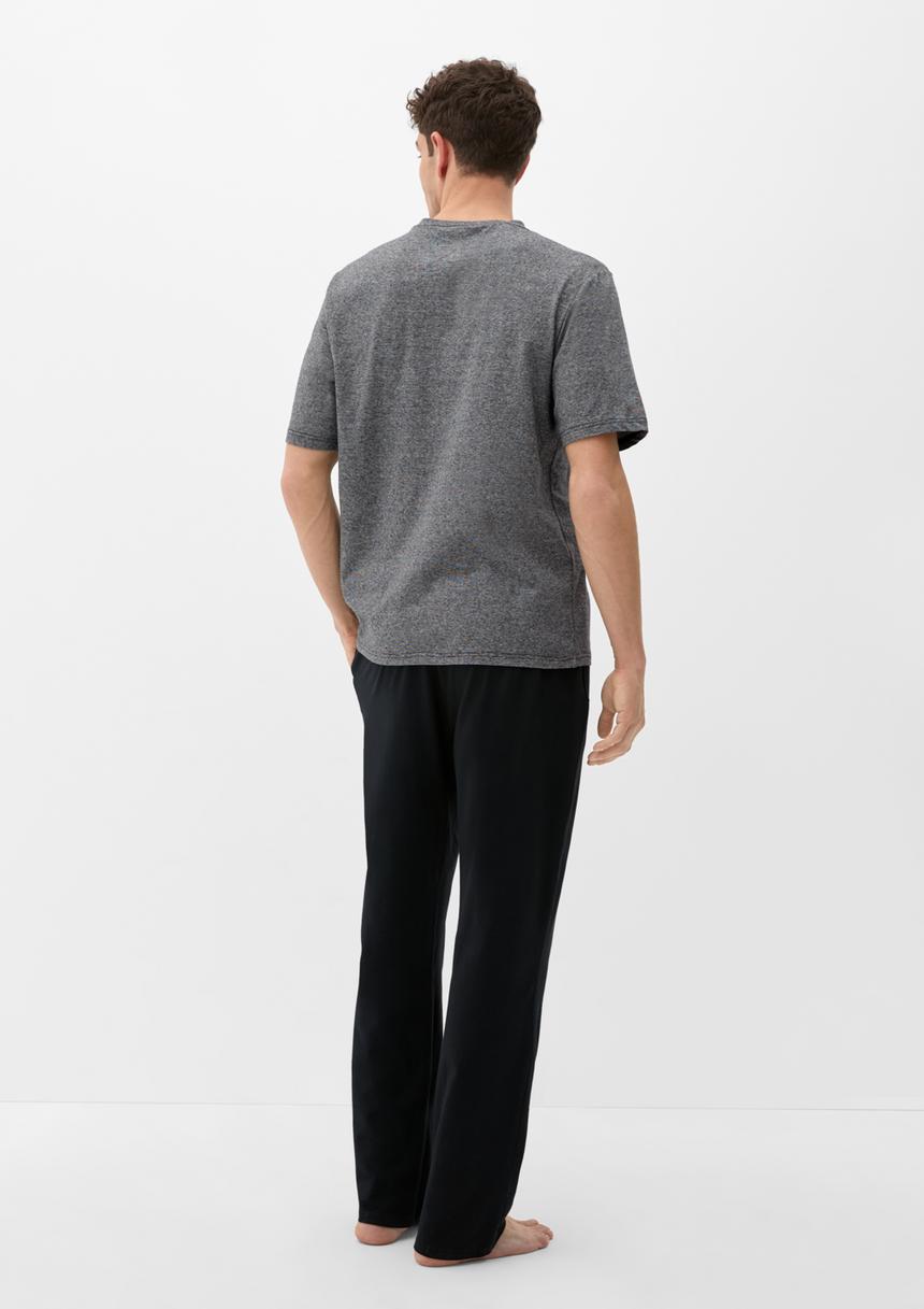 S.Oliver T-Shirt Mit Kurzer Knopfleiste