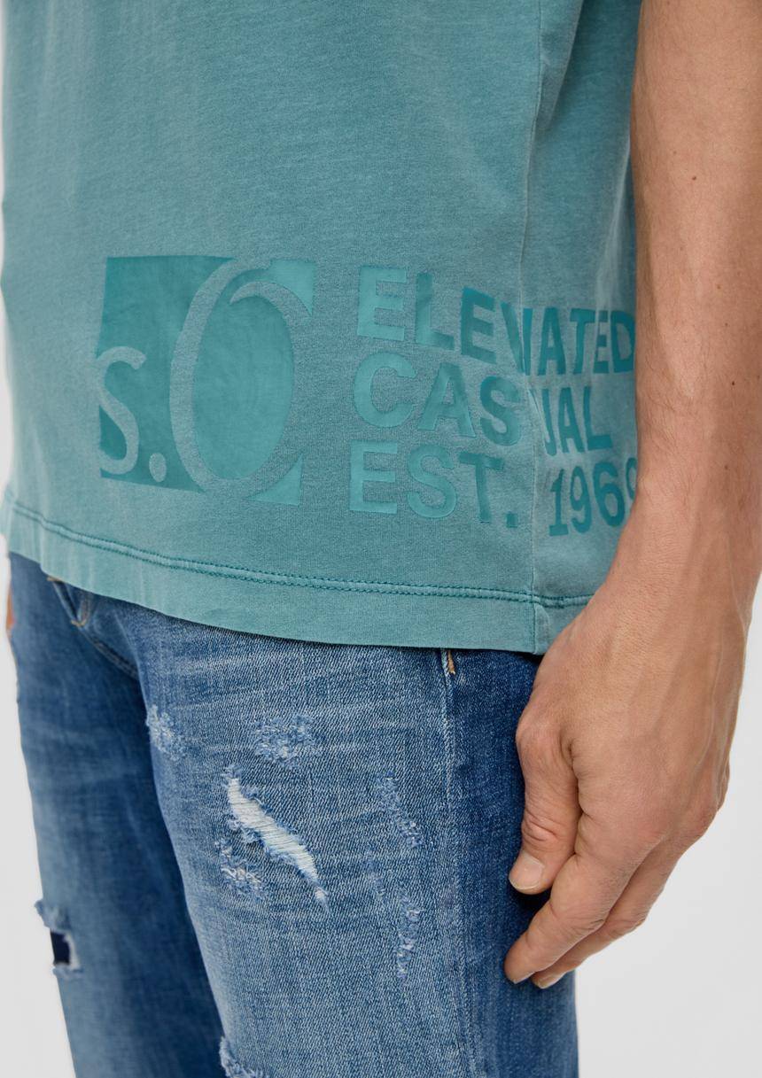 S.Oliver T-Shirt Mit Label-Print