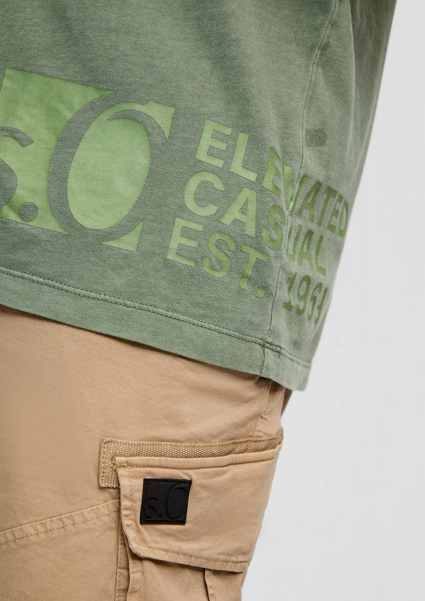 S.Oliver T-Shirt Mit Label-Print