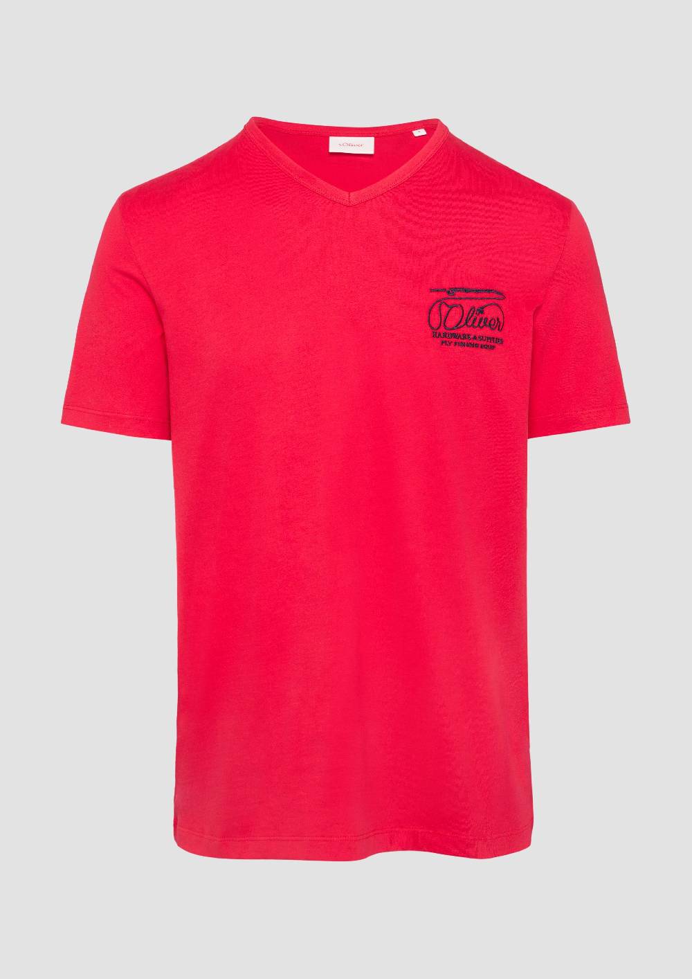 S.Oliver T-Shirt Mit Logostickerei