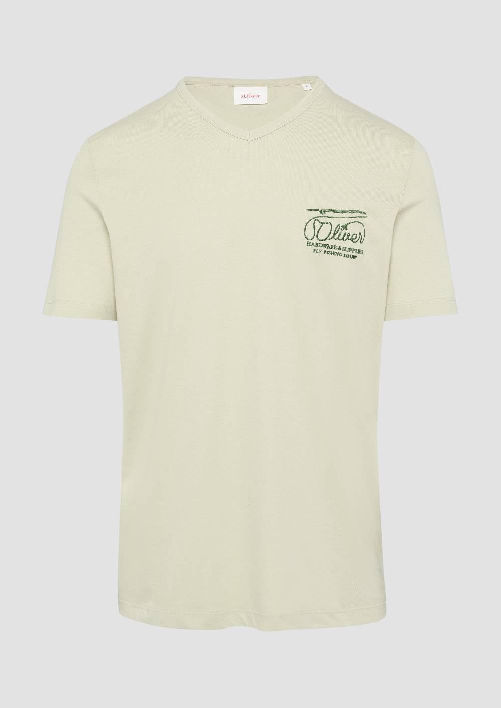 S.Oliver T-Shirt Mit Logostickerei