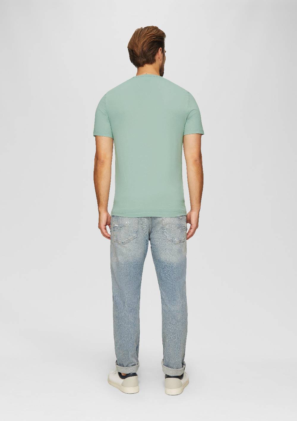 S.Oliver T-Shirt Mit Logostickerei