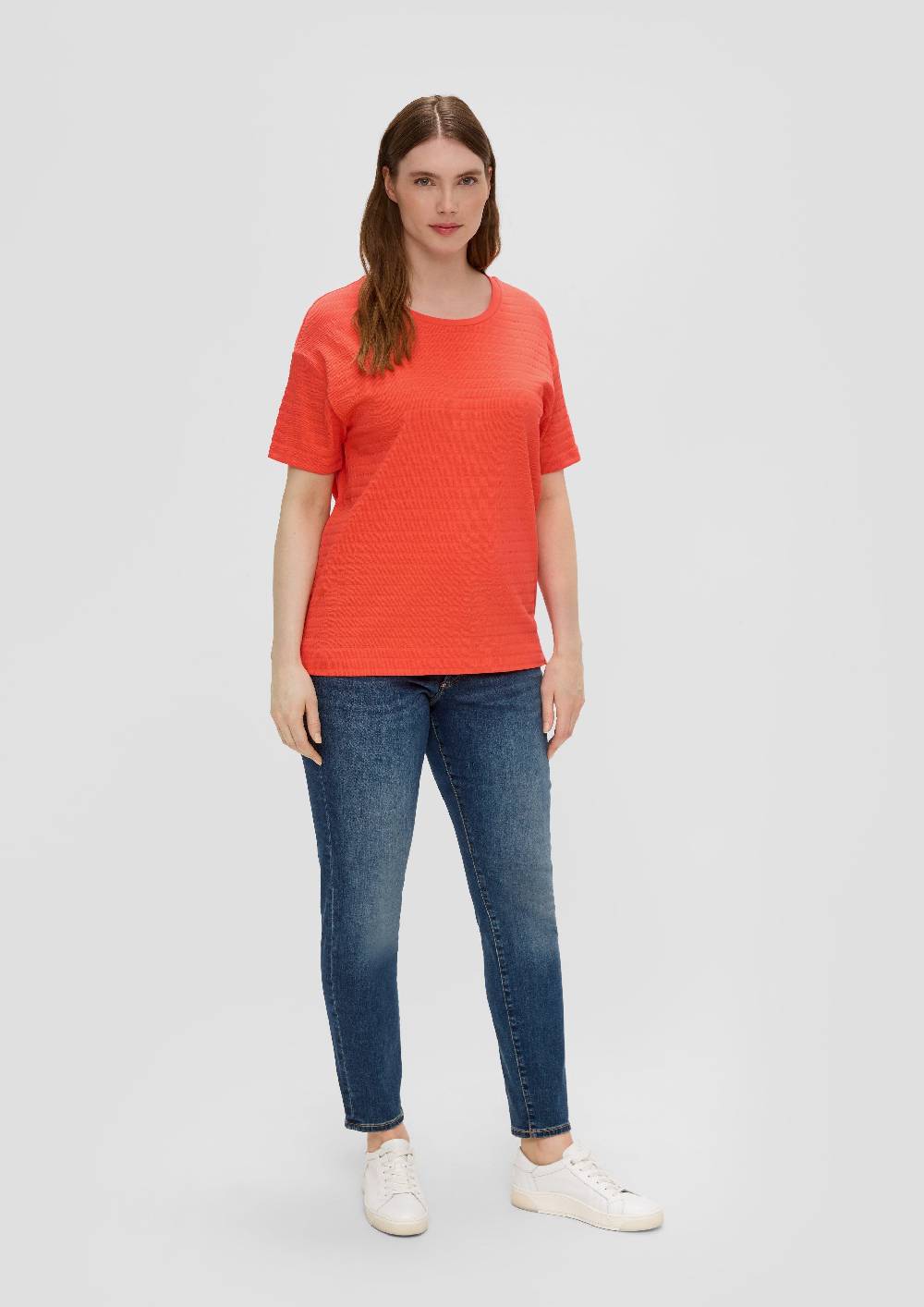 S.Oliver T-Shirt Mit Musterstruktur