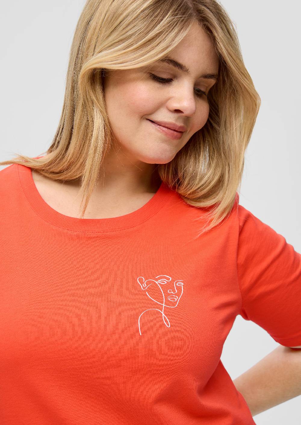 S.Oliver T-Shirt Mit Print-Detail