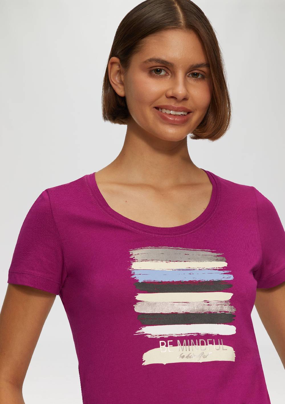S.Oliver T-Shirt Mit Schriftprint
