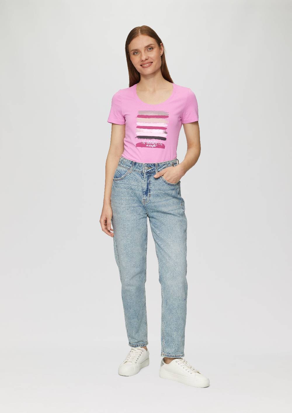S.Oliver T-Shirt Mit Schriftprint