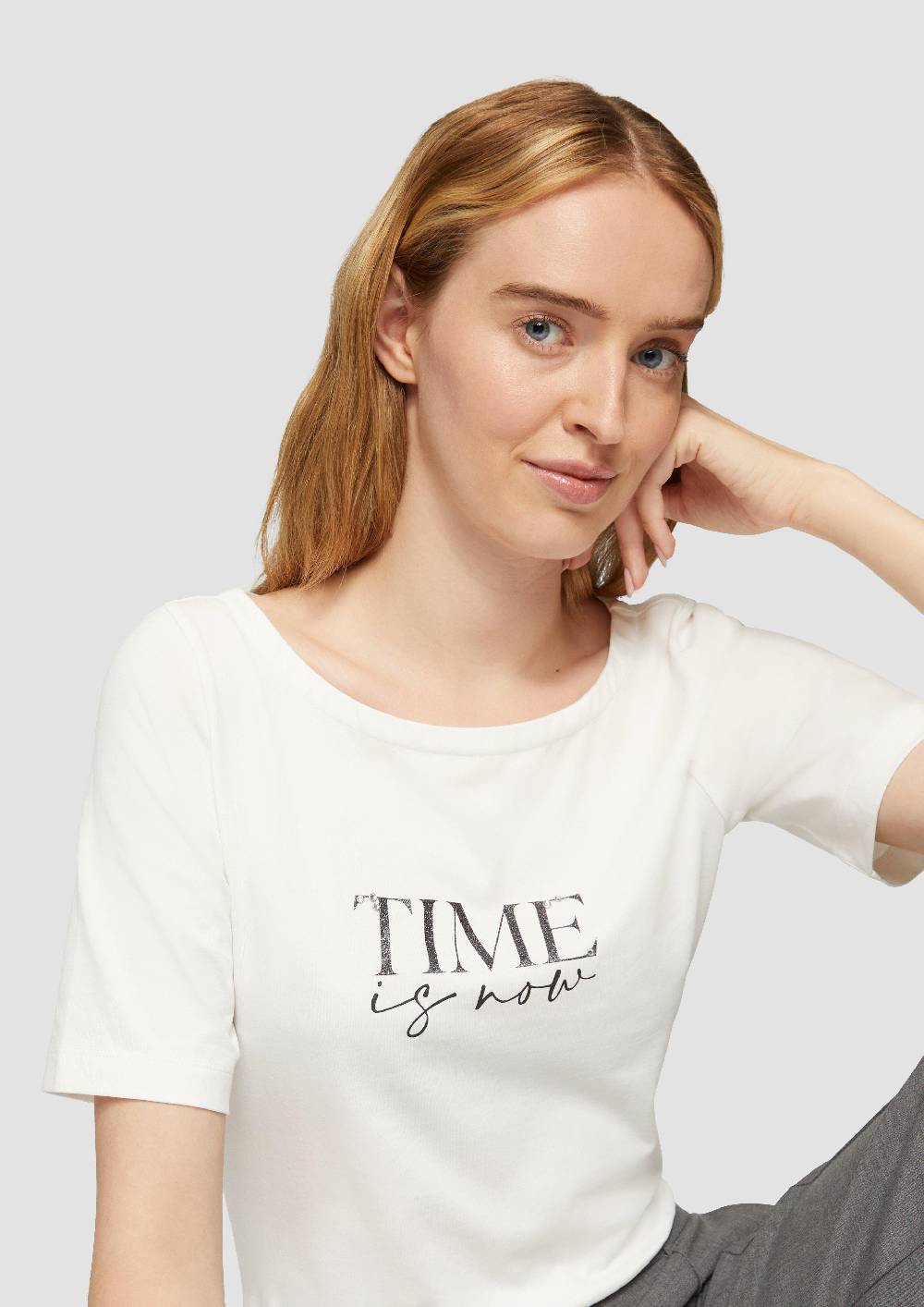 S.Oliver T-Shirt Mit Statement-Print