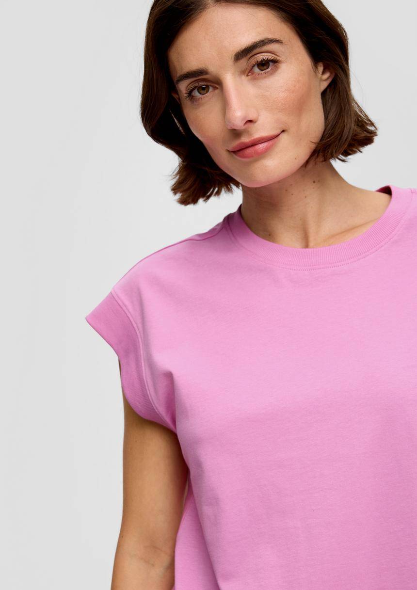 S.Oliver T-Shirt Mit überschnittenen Schultern
