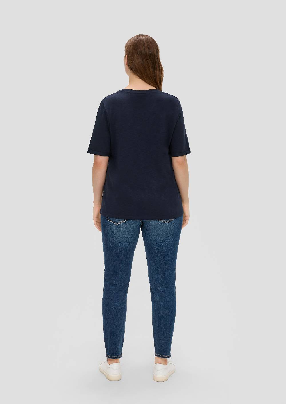 S.Oliver T-Shirt Mit Umschlag Am Ärmel