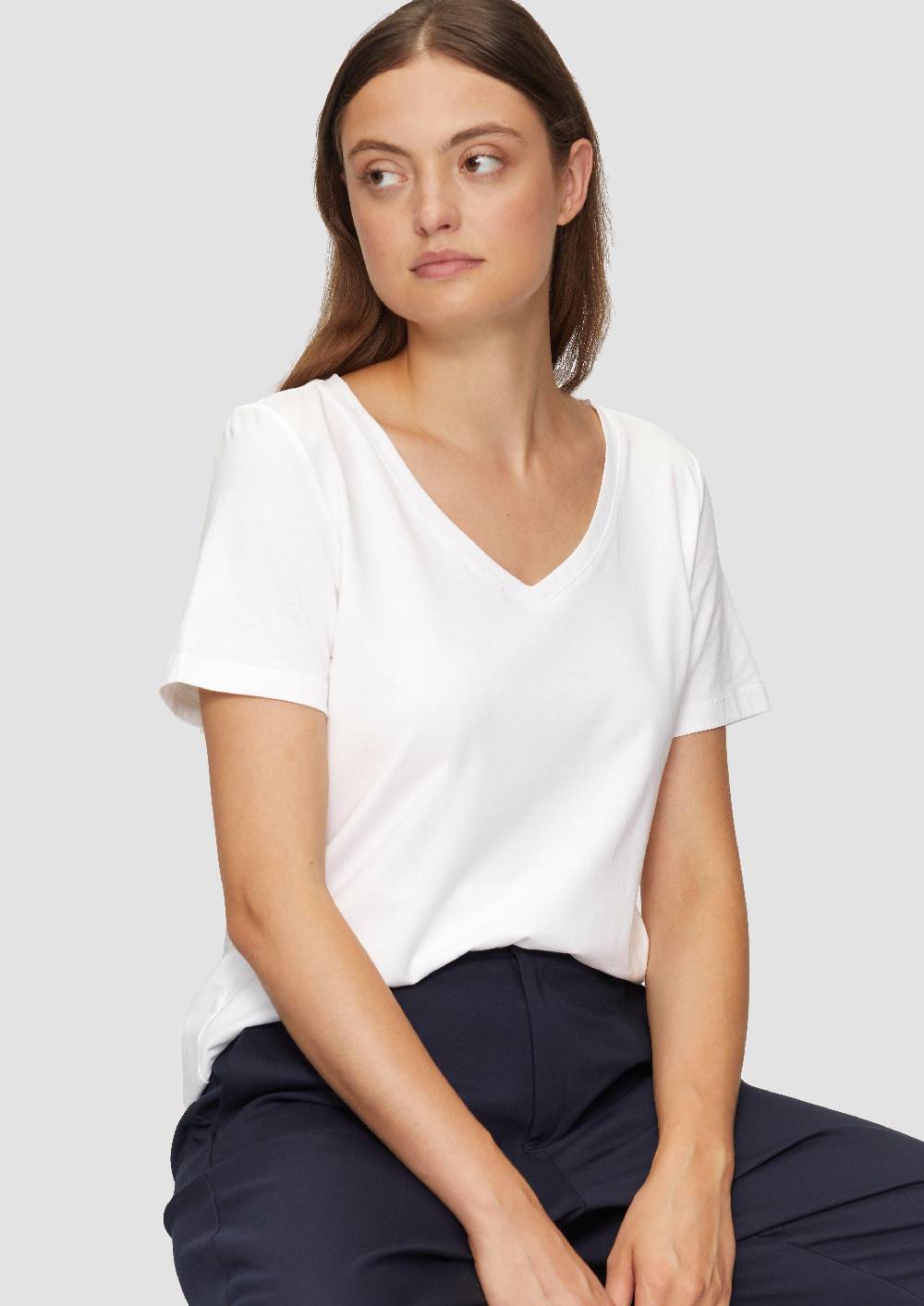 S.Oliver T-Shirt Mit V-Ausschnitt