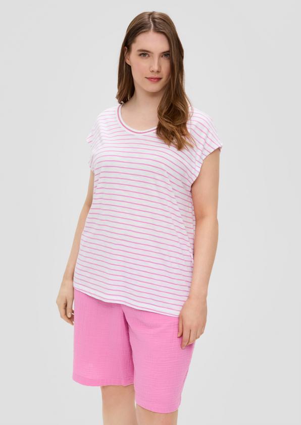 S.Oliver T-Shirt mit V-Ausschnitt im Relaxed Fit