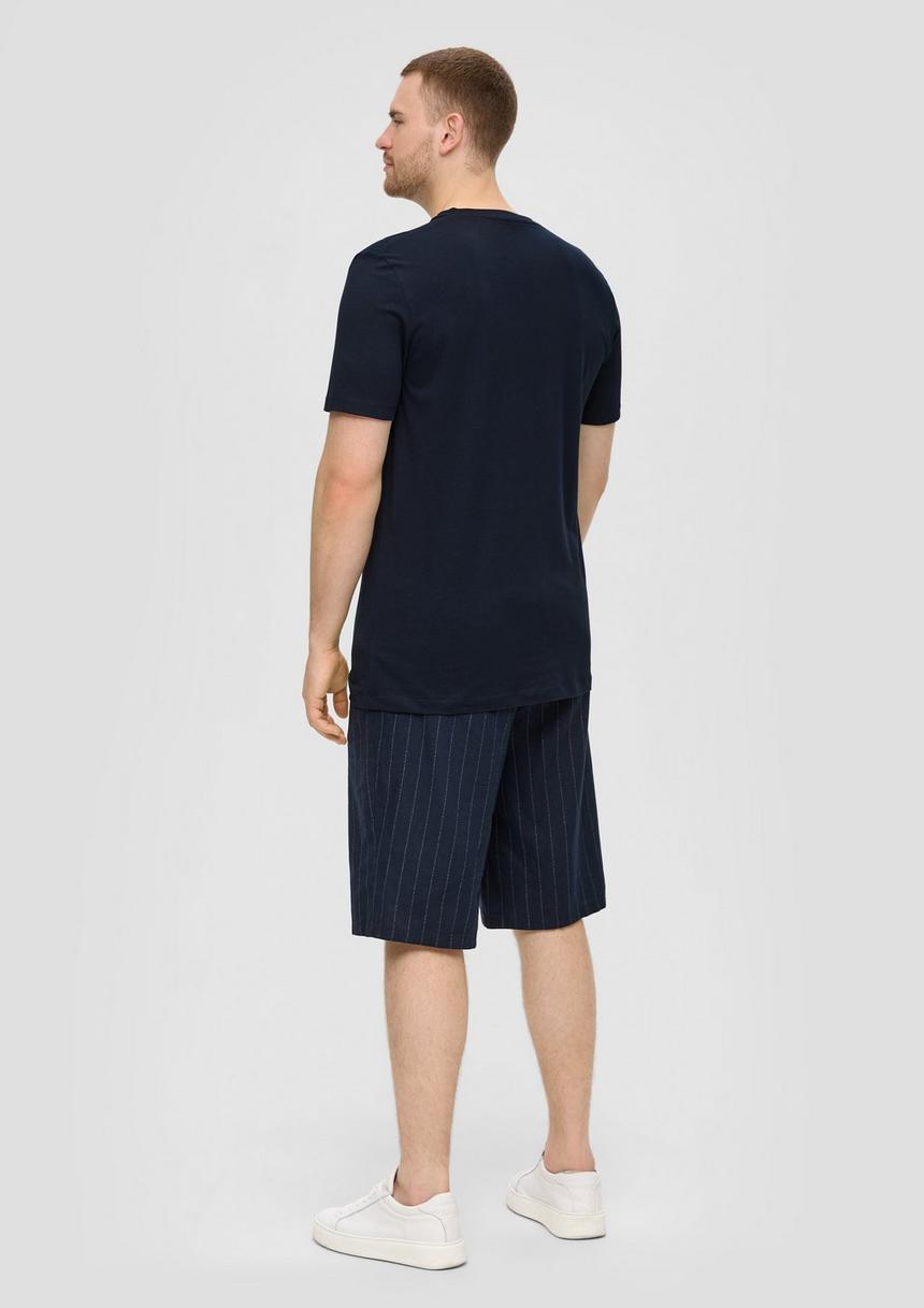 S.Oliver T-Shirt Mit V-Ausschnitt Und Logo-Detail