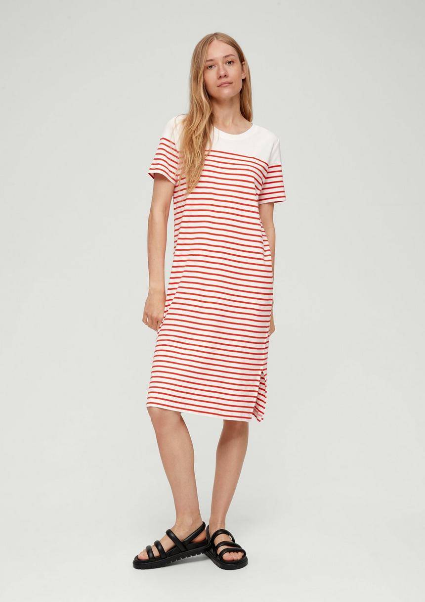 S.Oliver T-Shirtkleid Aus Reiner Baumwolle