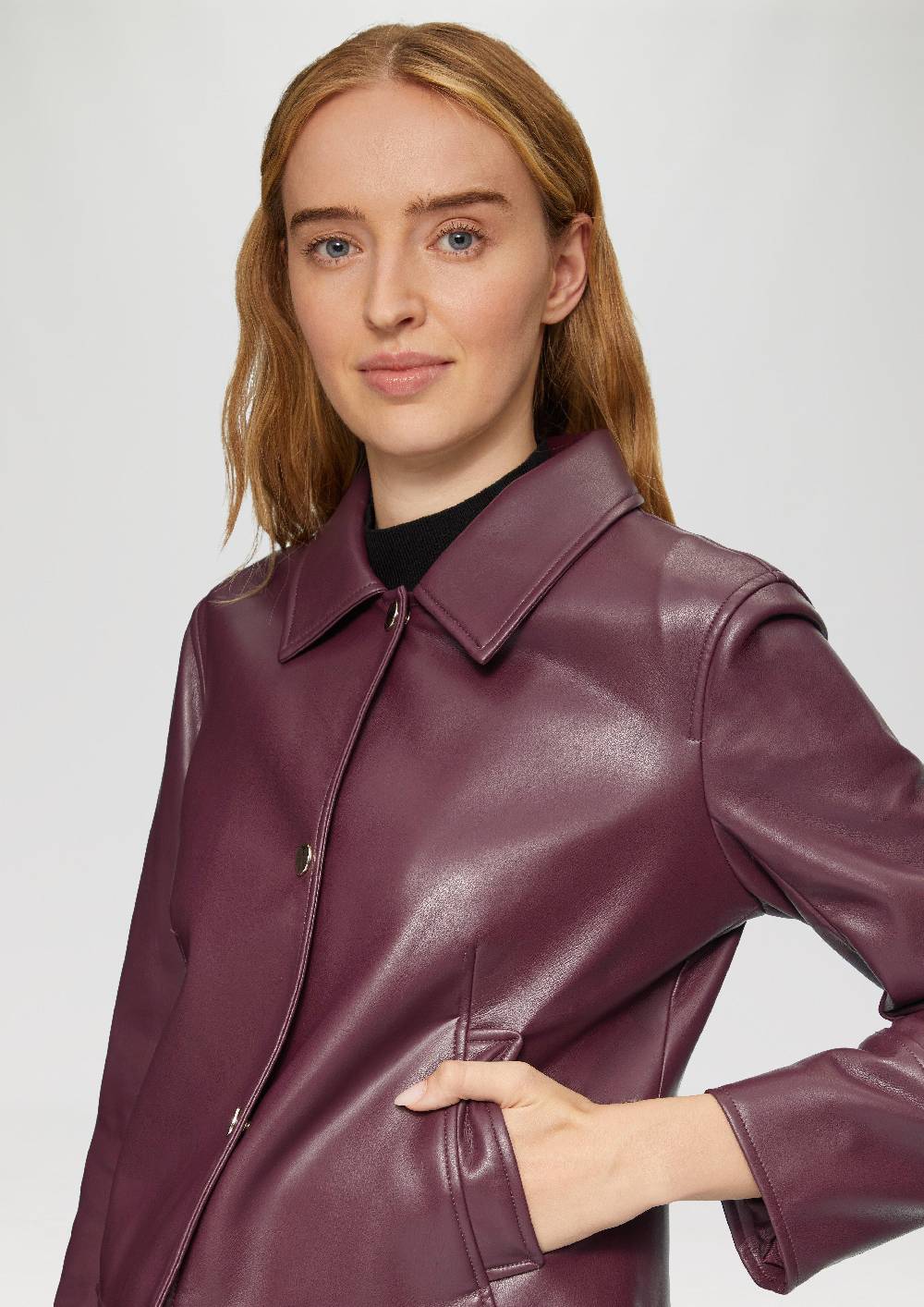 S.Oliver Taillierte Jacke Aus Lederimitat