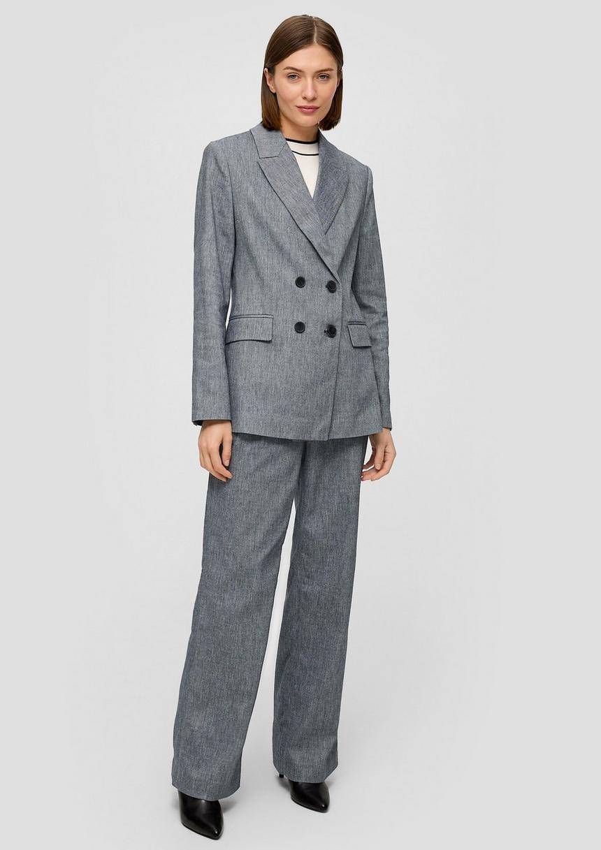 S.Oliver Taillierter Longblazer Aus Baumwollmix