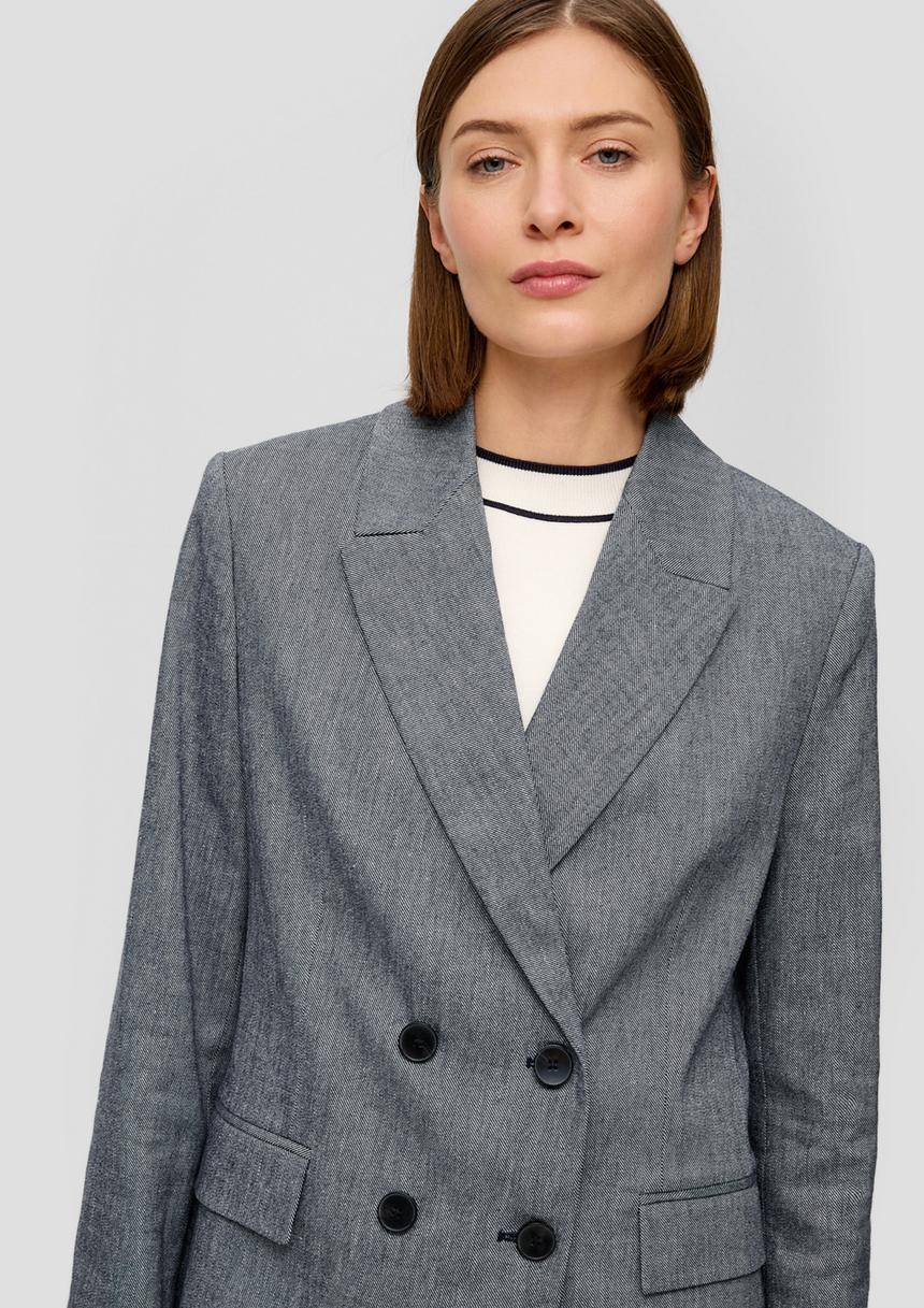 S.Oliver Taillierter Longblazer Aus Baumwollmix