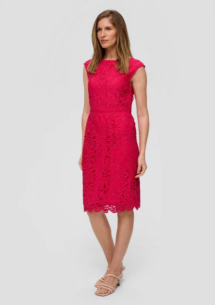 S.Oliver Tailliertes Spitzenkleid