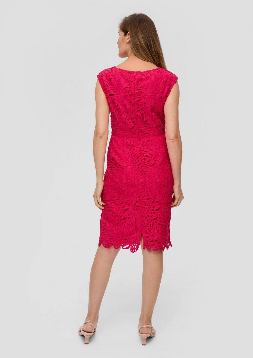 S.Oliver Tailliertes Spitzenkleid