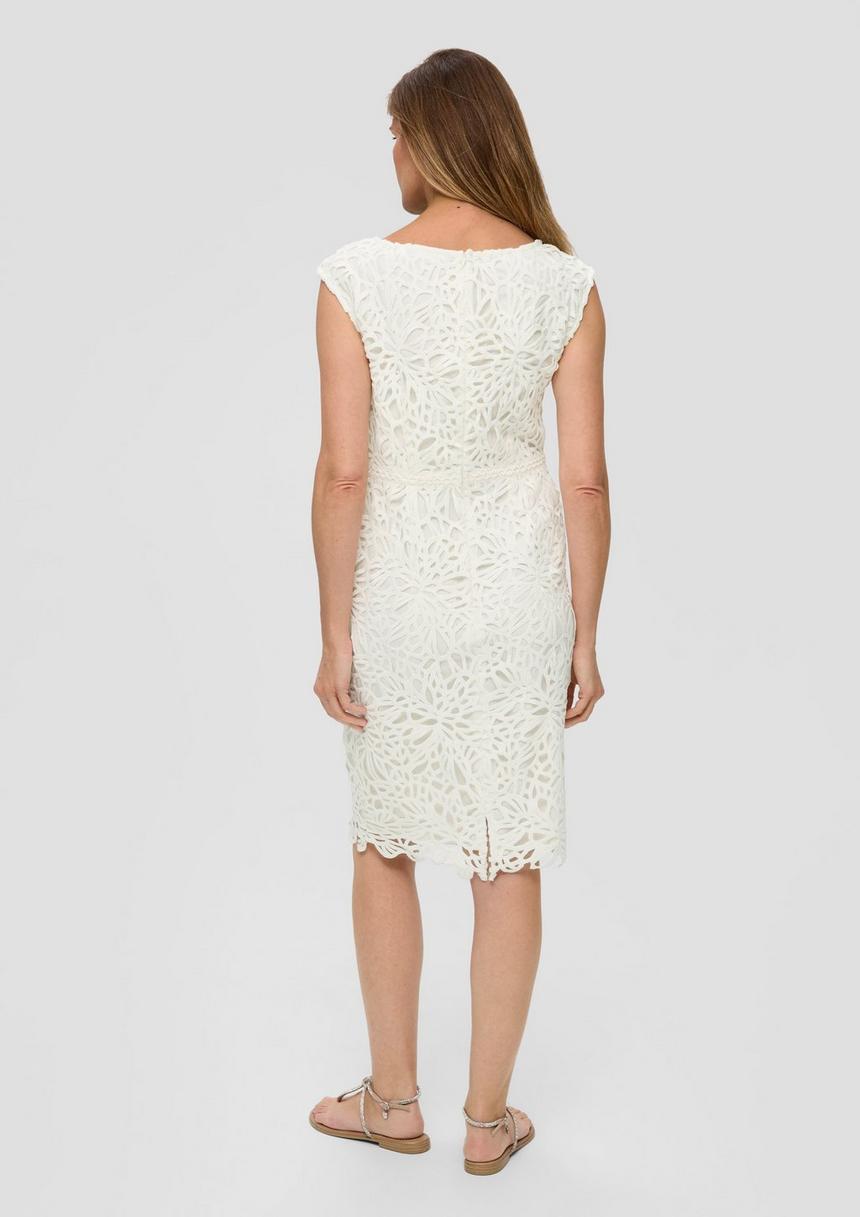 S.Oliver Tailliertes Spitzenkleid